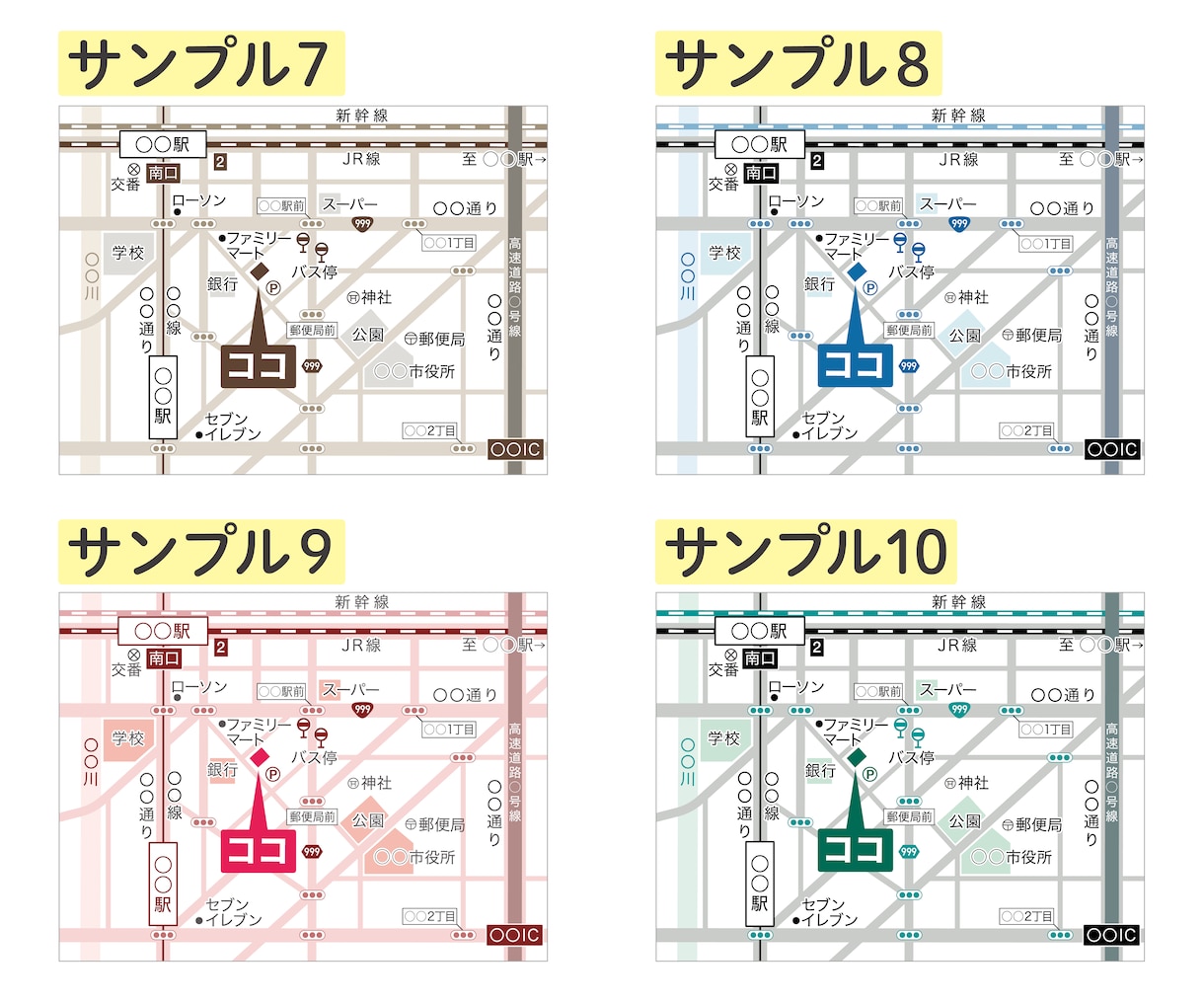 シンプルで分かりやすい地図を作成します 【販売実績700件以上】簡易的で見やすい地図が必要な方へ イメージ4