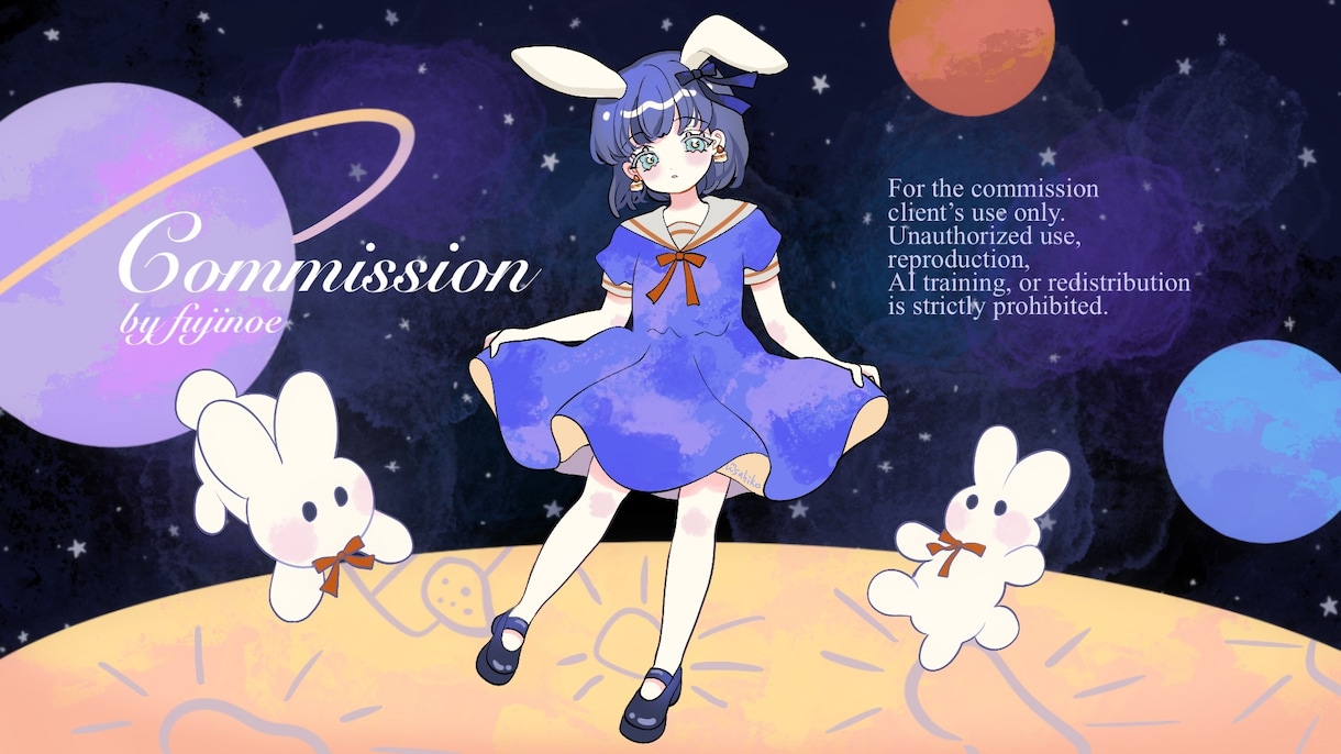 ドリーミーパステルな柔らかく幻想的な絵を制作します SNSアイコンやサムネ、ギフトなどに！女の子が得意です。 イメージ6