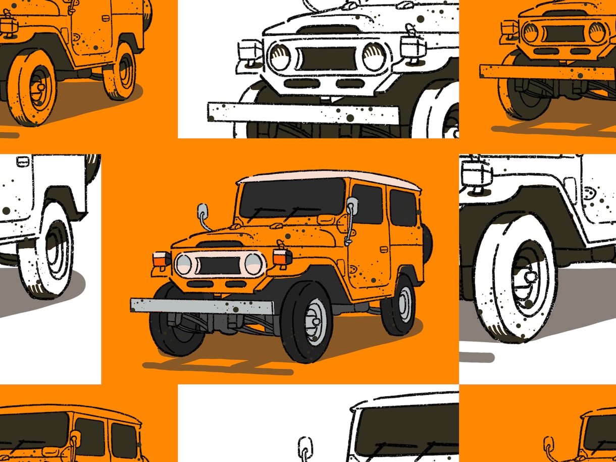 車・バイクのポップなイラスト作成します ノベルティや記念品にぴったりなオリジナルイラストを制作！ イメージ7