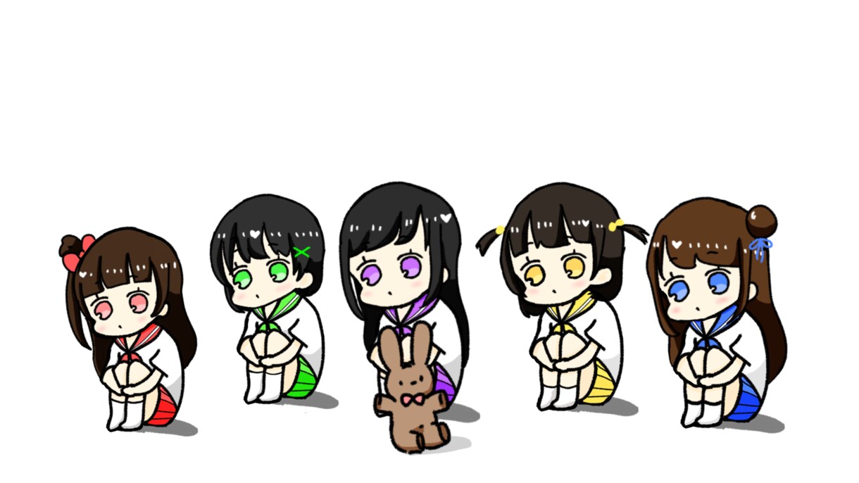ゆめかわジャージ・セーラー服量産イラスト描きます 量産イラスト2種類を描きます！1枚500円！ イメージ6