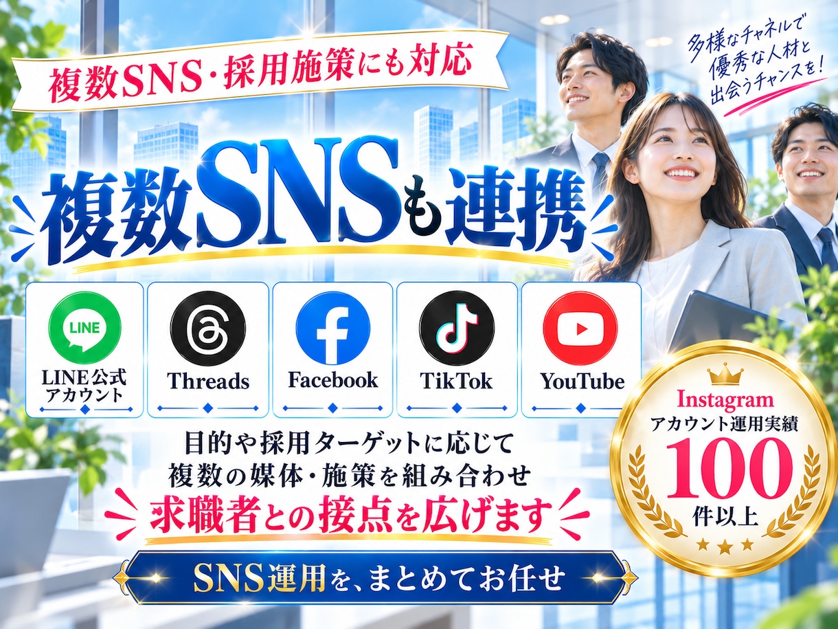 採用に特化 したInstagram運用をいたします 採用の「応募・採用」につながるInstagram運用 イメージ14
