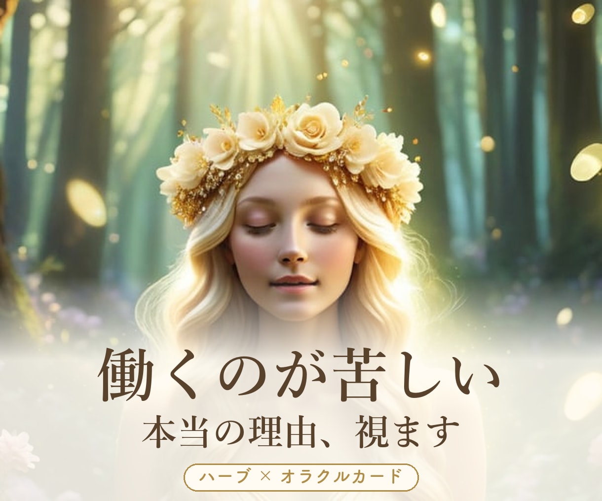 働くことが苦しいのはどうして？本当の理由降ろします 職場のモヤモヤを手放すヒント⭐️ハーブで浄化しながら視ます イメージ1