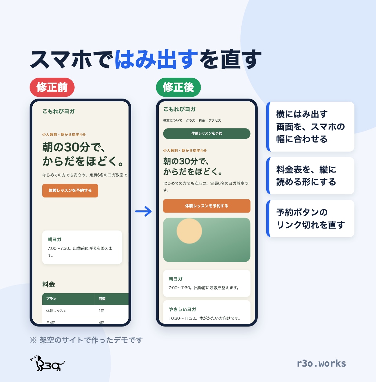 AIで作ったサイトの公開・不具合修正を承ります 公開できない・スマホで崩れるを直します イメージ2