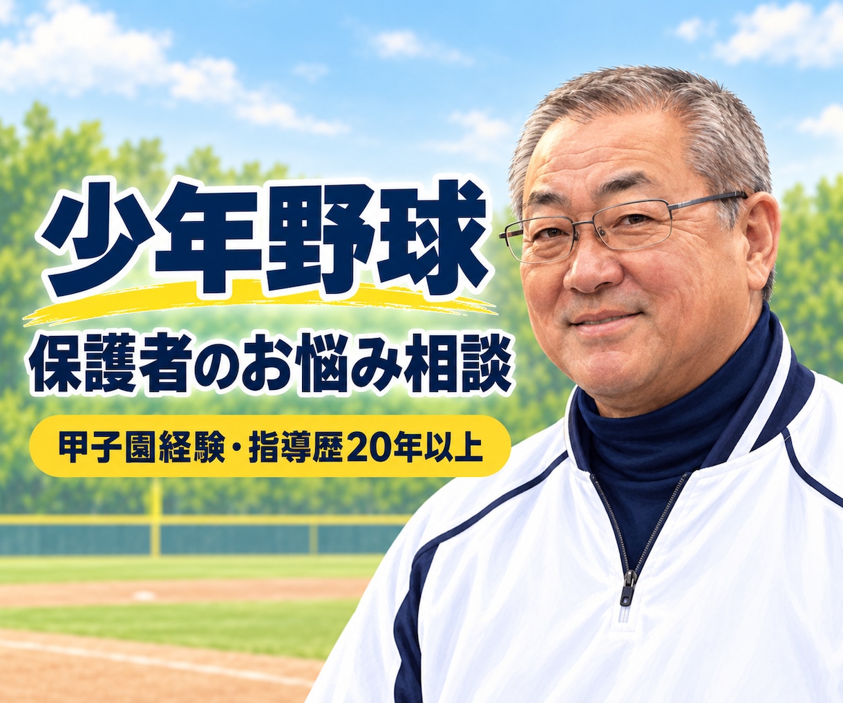 少年野球の保護者のお悩みに答えます 甲子園経験と20年以上の指導歴から具体策を提案 イメージ1