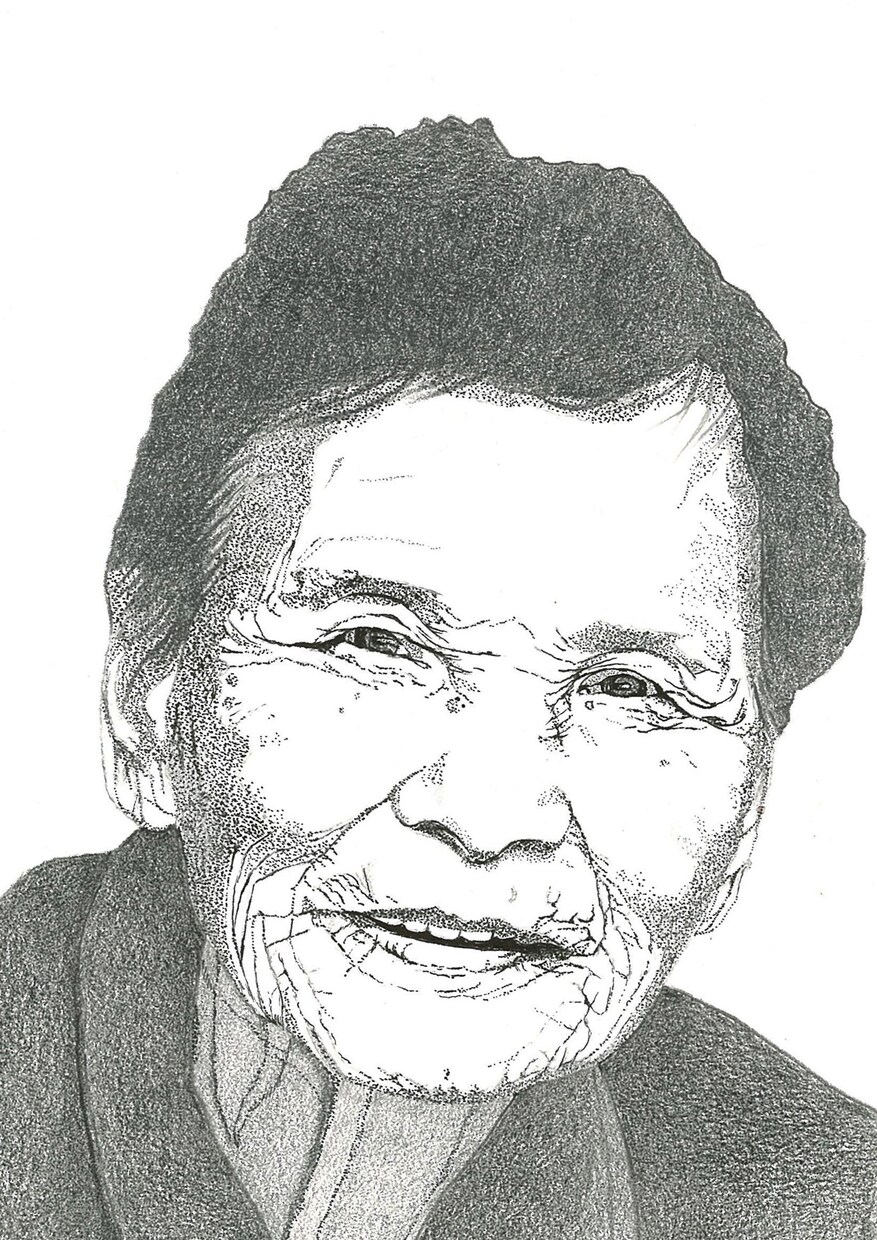 ご老人の似顔絵をペン画、鉛筆画でリアルに描きます 還暦、古希、誕生日のお祝いなど、モノクロの似顔絵を描きます！ イメージ4