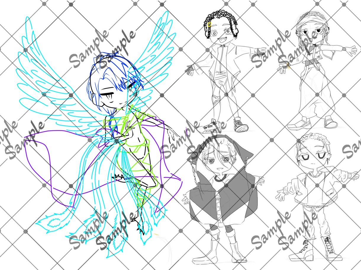 立ち絵、アイコン等お受けしております TRPG立ち絵、IRIAM、YouTube配信等でのご使用可 イメージ4