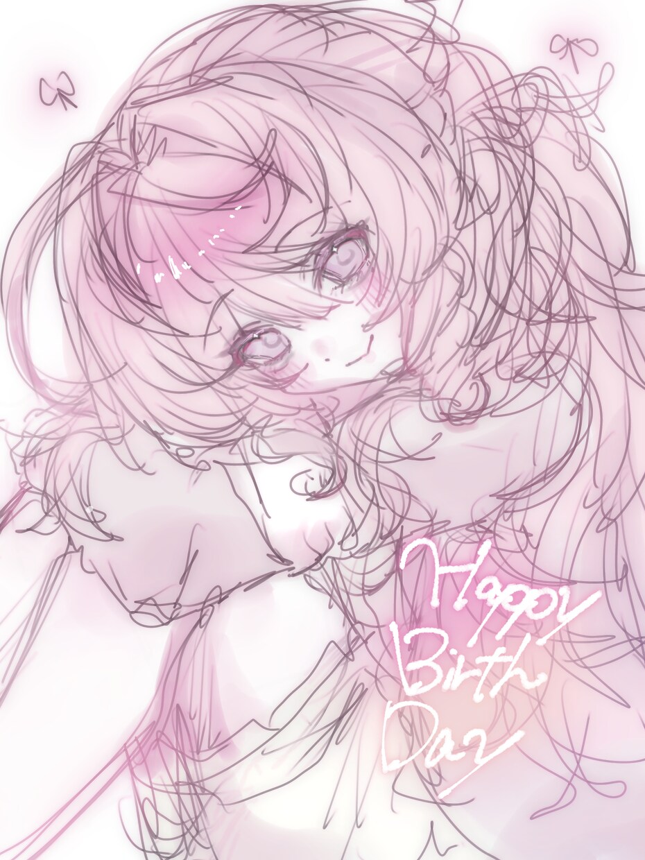 ふわふわゆるっとした雰囲気のイラスト描きます 淡く甘いゆるふわなタッチでお描きします♩ イメージ4
