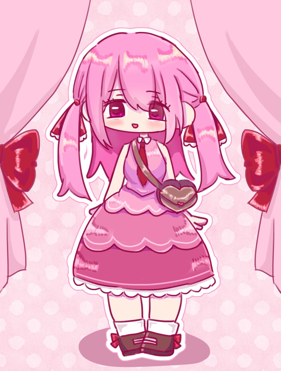 可愛いミニキャラクターを描きます 依頼者のオリジナルキャラクターのミニキャラクターを描きます イメージ1