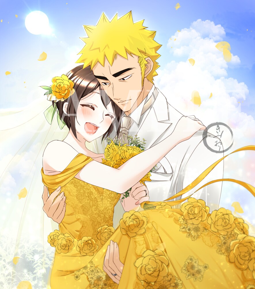 夢のウエディングイラストを描きます 6月の花嫁キャンペーン開催！【6月納期限定商品】 イメージ3