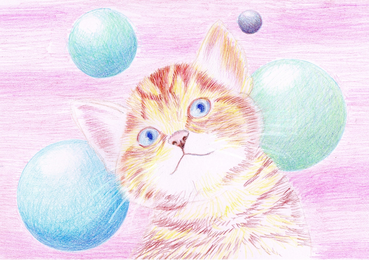 ペットの絵を、色鉛筆、アクリル水彩で描きます 色鉛筆アクリル水彩どちらでもPainter解説本執筆有 イメージ2