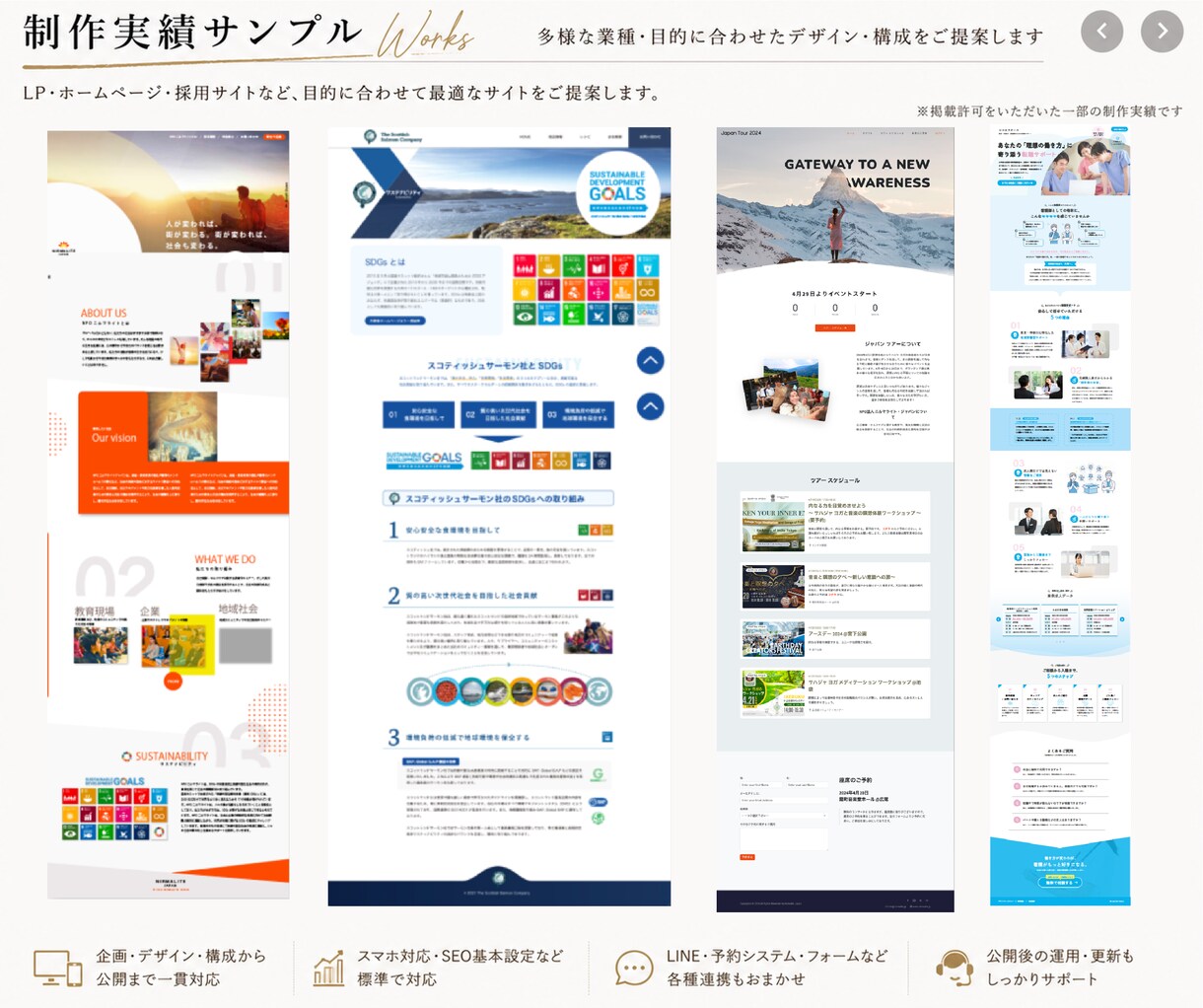グラフィックデザイナーが手掛けるHP制作します 紙もWebも、魅力を伝えるデザイン (英語対応可) イメージ3