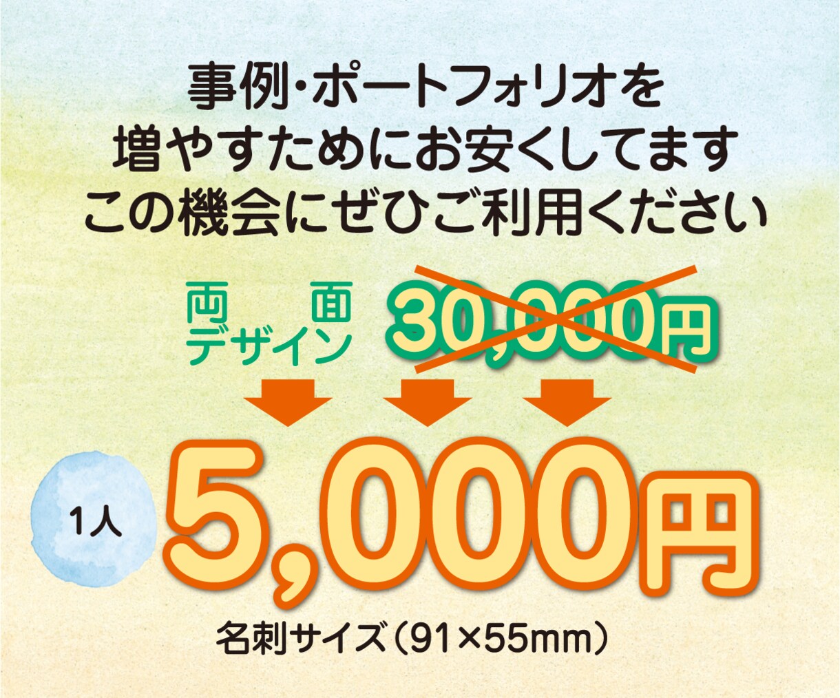 世界にひとつの似顔絵入り名刺作ります 名刺をあなたの広告がわりに、相手を「おっ！？」と思わせます！ イメージ2