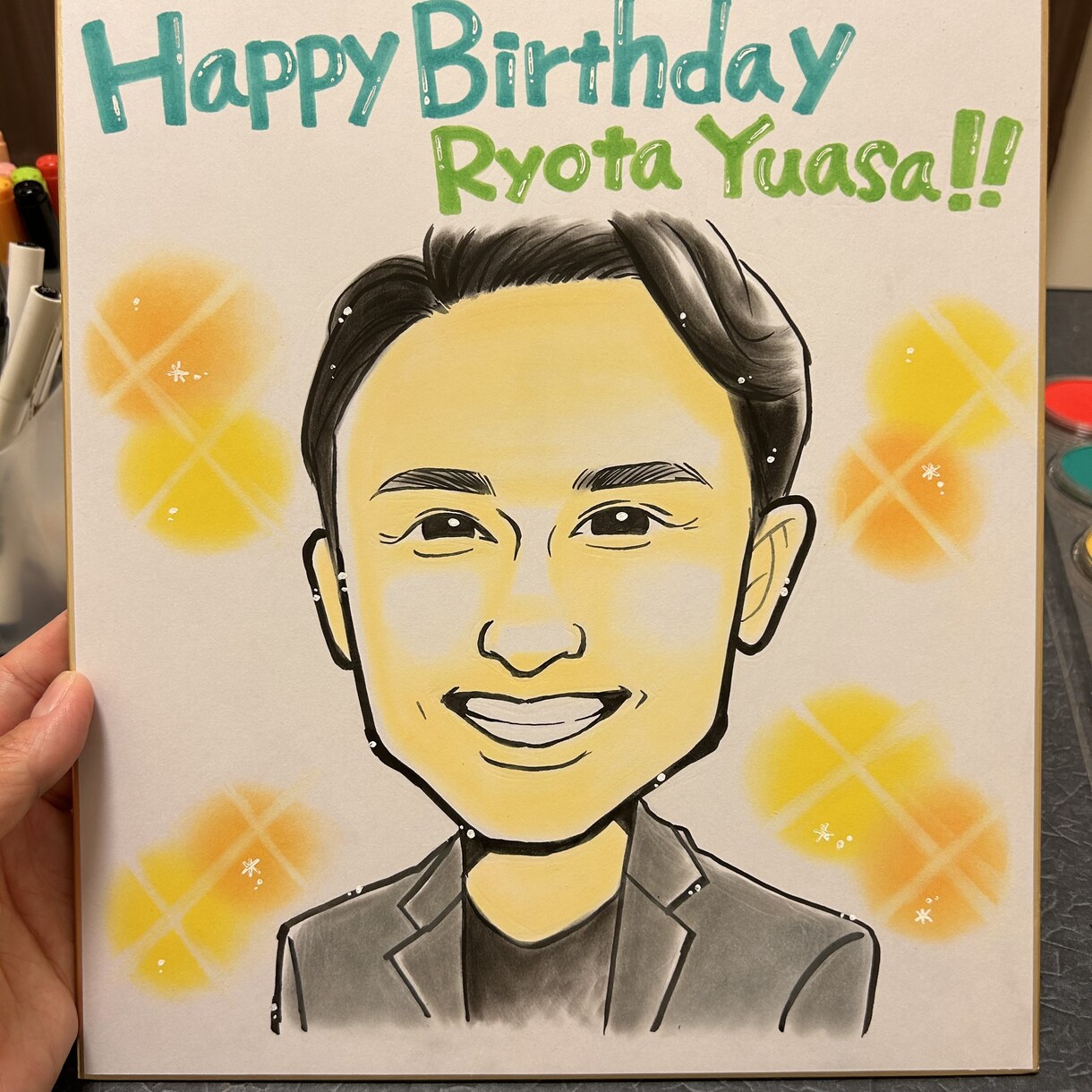 やさしいタッチの似顔絵描きます あまりデフォルメせずやさしくやわらかな似顔絵です！ イメージ2