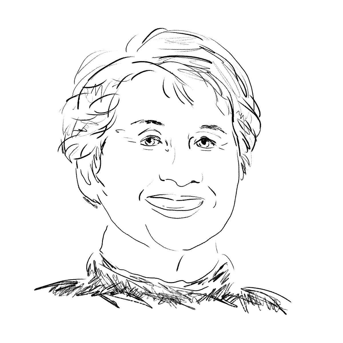 手書き感のあるシンプル線画似顔絵、イラスト描きます OPEN記念✴︎12月限定価格✴︎おしゃれでシンプルな似顔絵 イメージ7