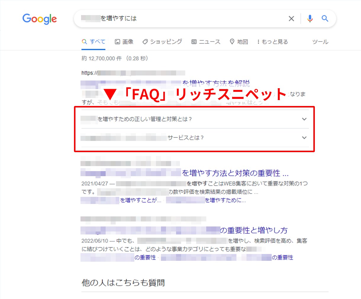 WordPressのクリック率を改善します SEO内部対策の「FAQ」構造化データを導入 イメージ2