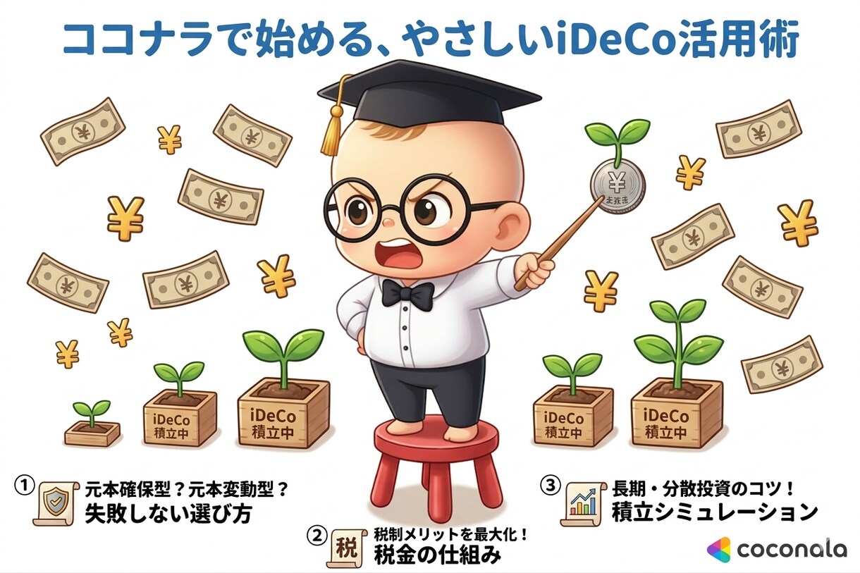 iDeCoってやるべき？資産形成サポートします 【赤ちゃん先生が解説】資産形成サポート イメージ1