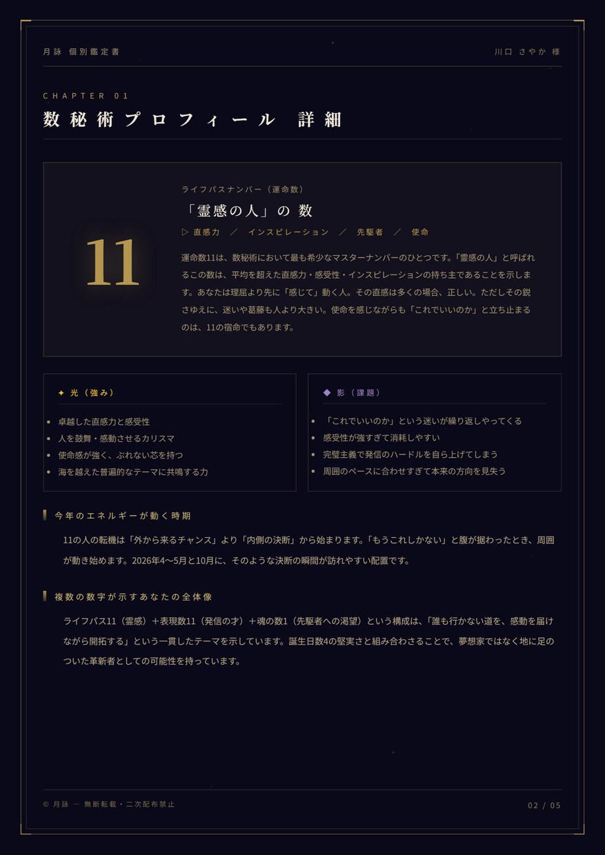 数秘術の占い領域であなただけの鑑定をします あなただけの鑑定結果を知ったら今まで以上に輝き始めます。 イメージ3