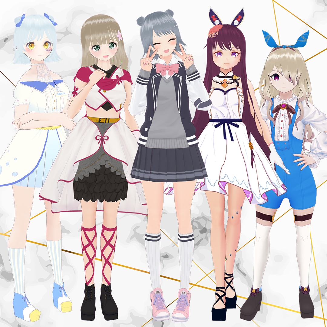商用OK！可愛い3Dモデルを作ります Vtuberデビューにいかがですか？キャラデザからOK！ イメージ2