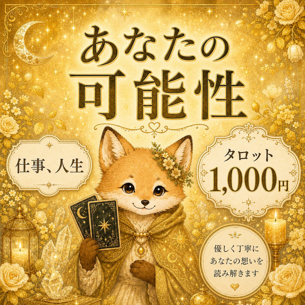あなたの可能性│ミニリーディングします 仕事│人生│3枚引きタロットリーディング│ PDF鑑定書 イメージ1