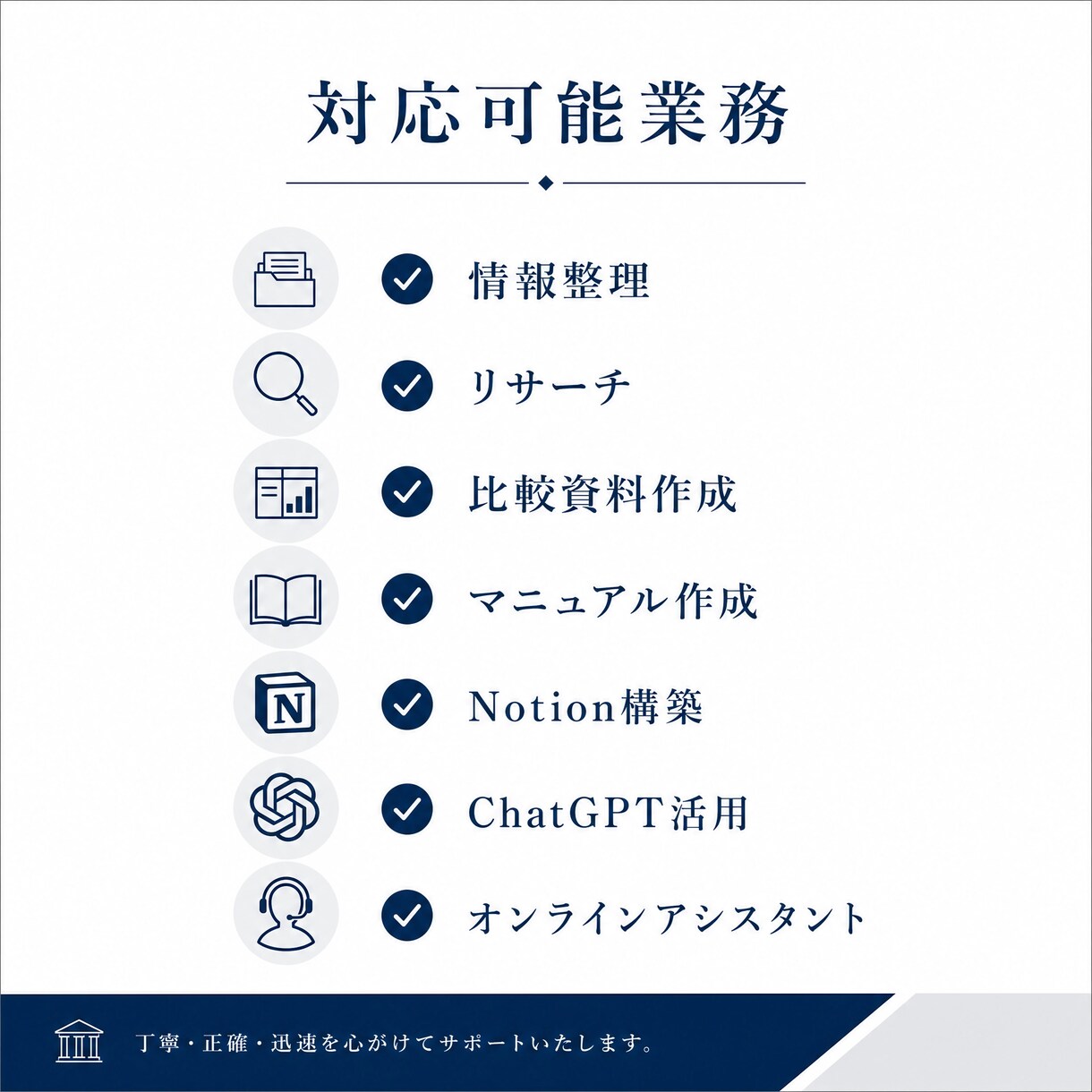 業務整理・オンラインアシスタントします 散らかった業務・情報を整理し、分かりやすく仕組み化します イメージ5