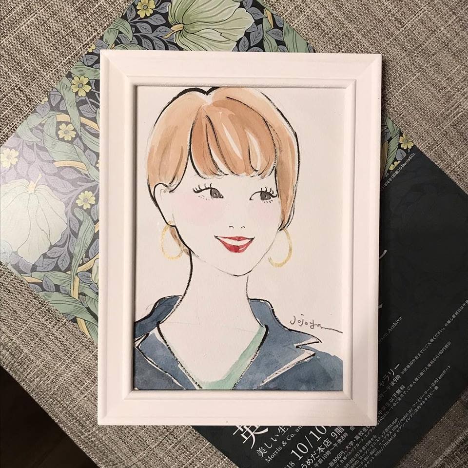 美しい自分、改めて感じる～ファッション系似顔絵ます フェミニンなやさしいタッチで、お部屋のインテリアにもおすすめ イメージ3