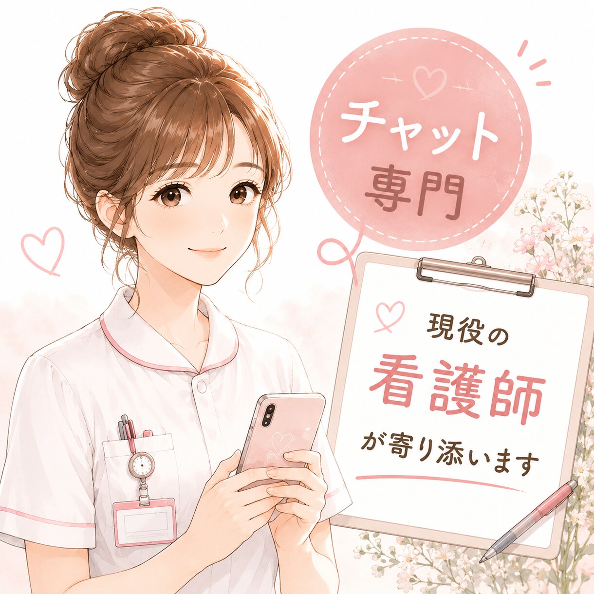 現役ナースがチャットでお悩み聞きます 身近な人には話せないことなんでも聞きます。 イメージ3
