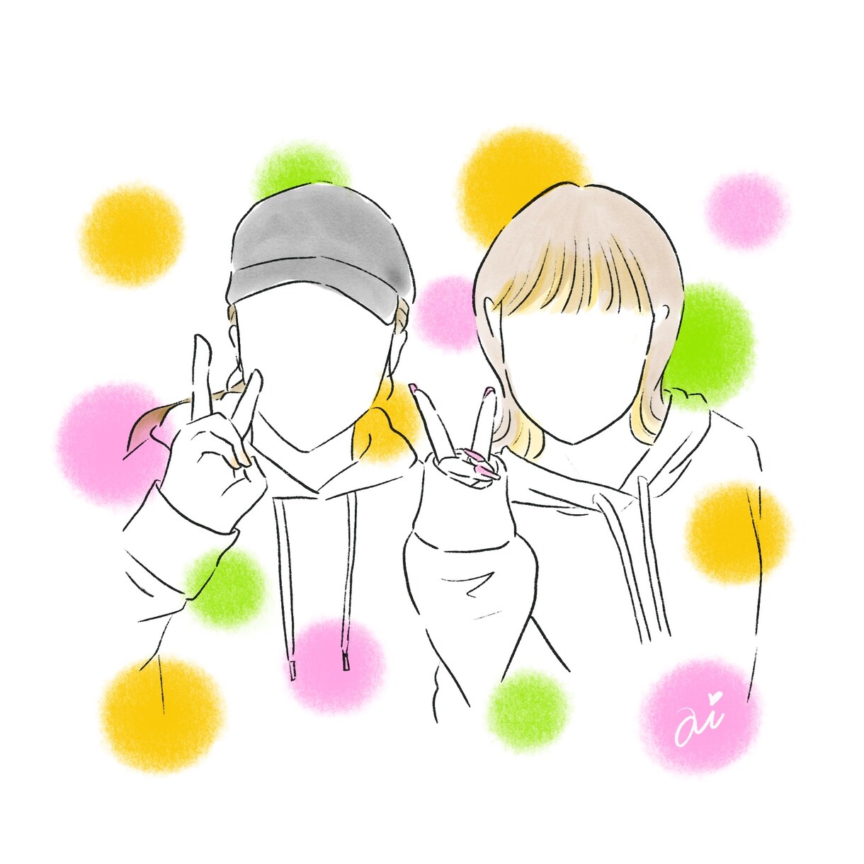 ゆるかわ線画アイコン作成します ゆるくてかわいい♡シンプルな線画アイコンを作成します♫ イメージ3