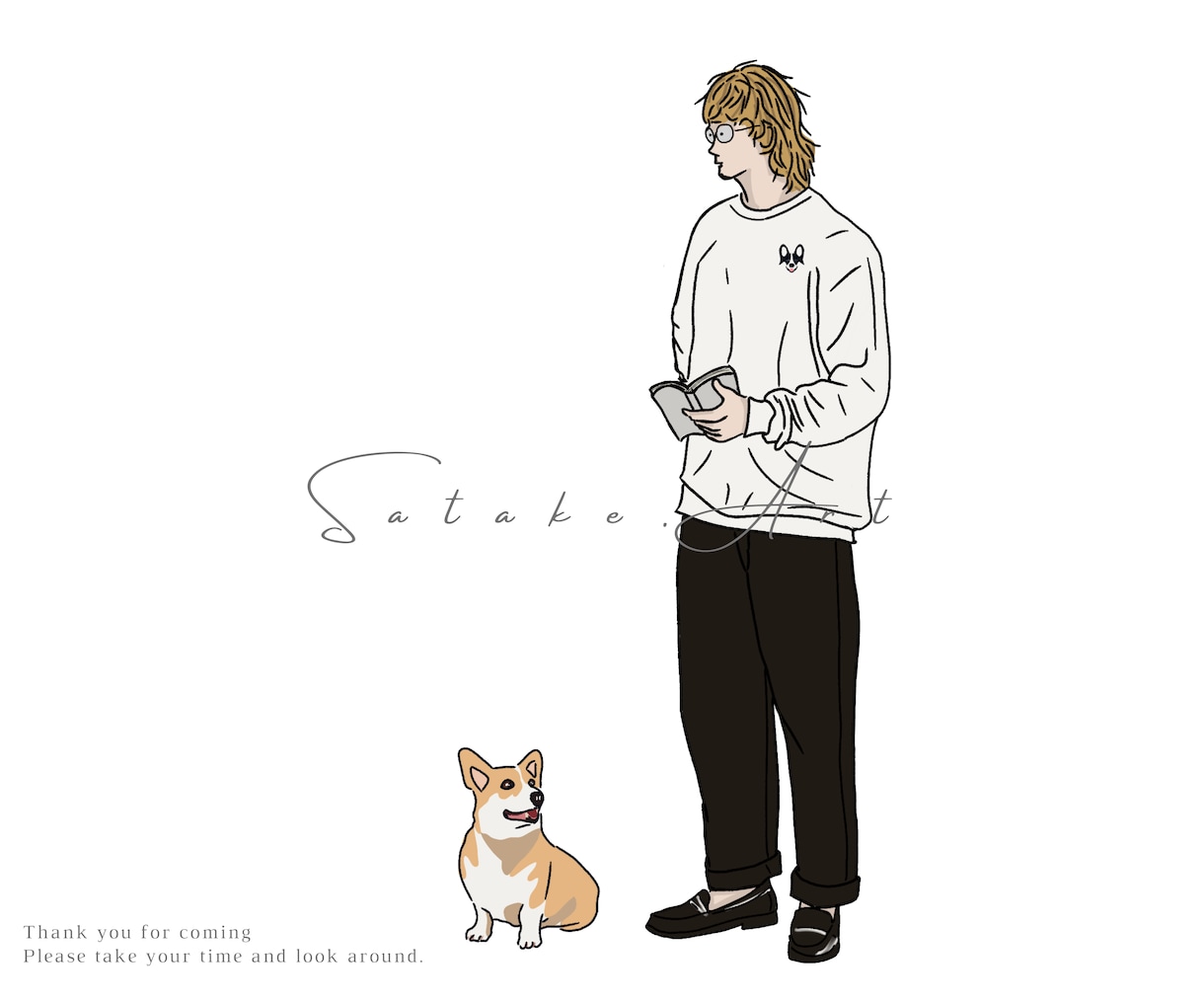 犬好きさんへ！愛犬との思い出をイラストにします ワンちゃんとの思い出を家族写真のように描きます！ イメージ10