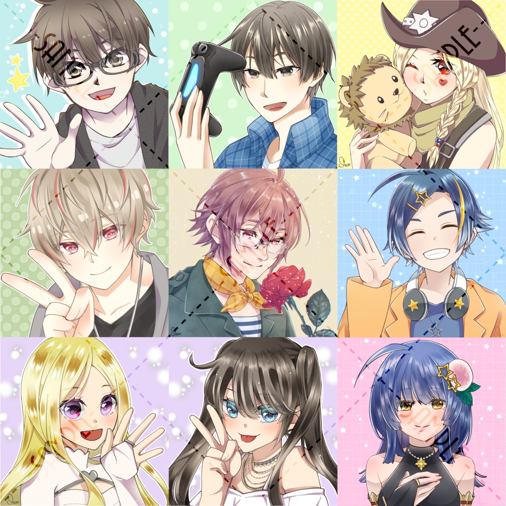 一枚絵⭐オリジナルイラストを丁寧にお描きします SNSアイコン/動画サムネ/ヘッダー/立ち絵/印刷物など♪ イメージ5
