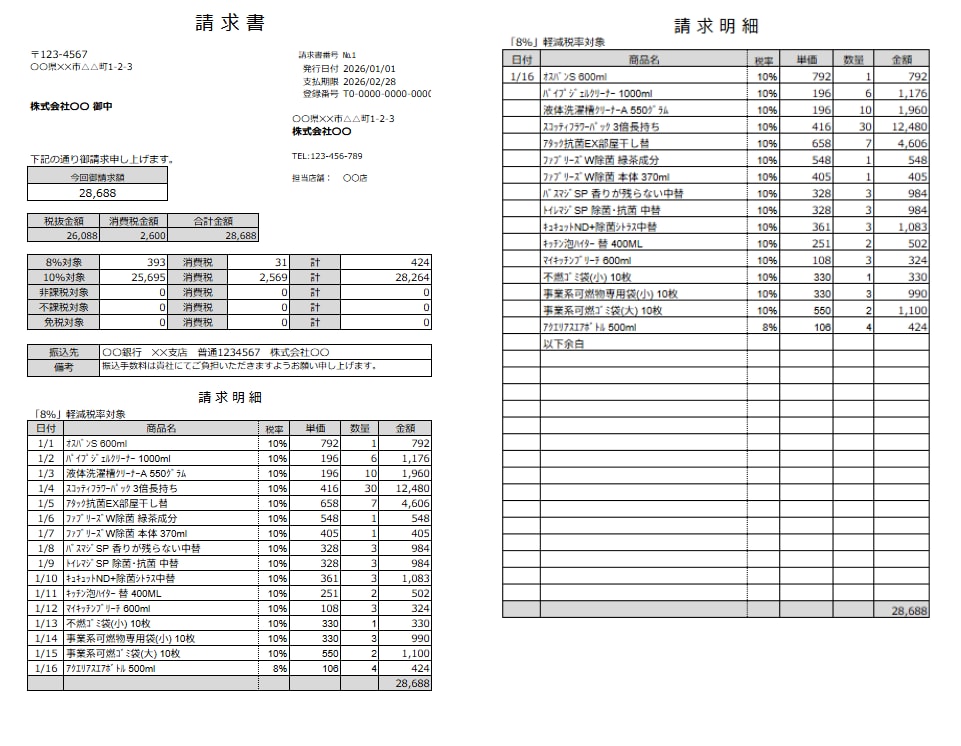 200億企業課長監修！1クリックで帳票を一括します GAS/VBA搭載。スプレッドからPDF・Excel自動生成 イメージ5
