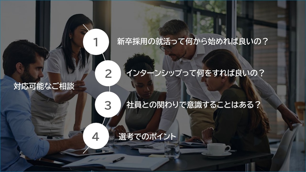 新卒学生の就職活動サポートします 就職活動における、業界および企業研究のコツ、面接サポート イメージ2