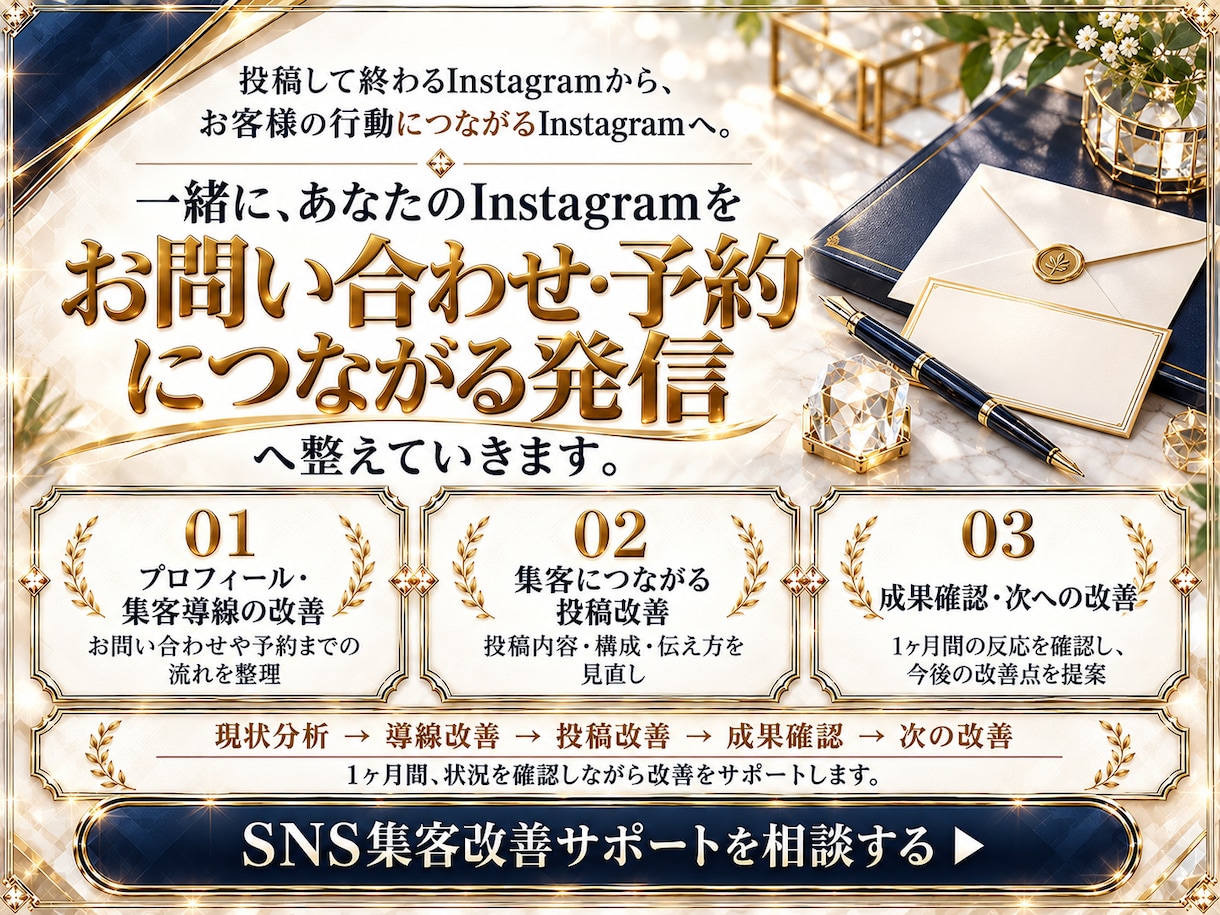 SNS集客につながる商品・サービス設計を伴走します 投稿の先の予約・来店まで。1ヶ月伴走で集客を改善 イメージ6
