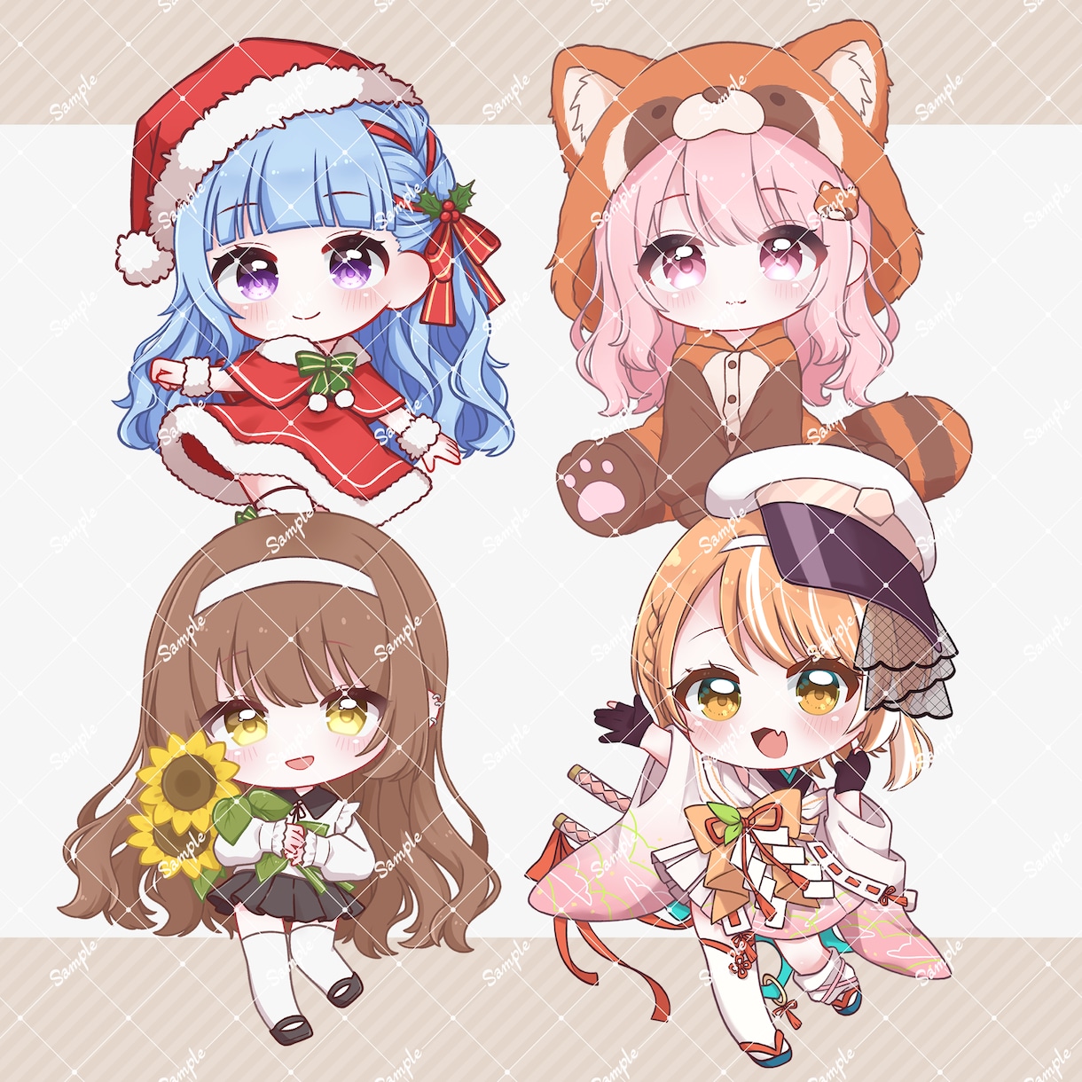 かわいいデフォルメイラスト描きます サムネやグッズ制作用に！修正回数無制限 イメージ2