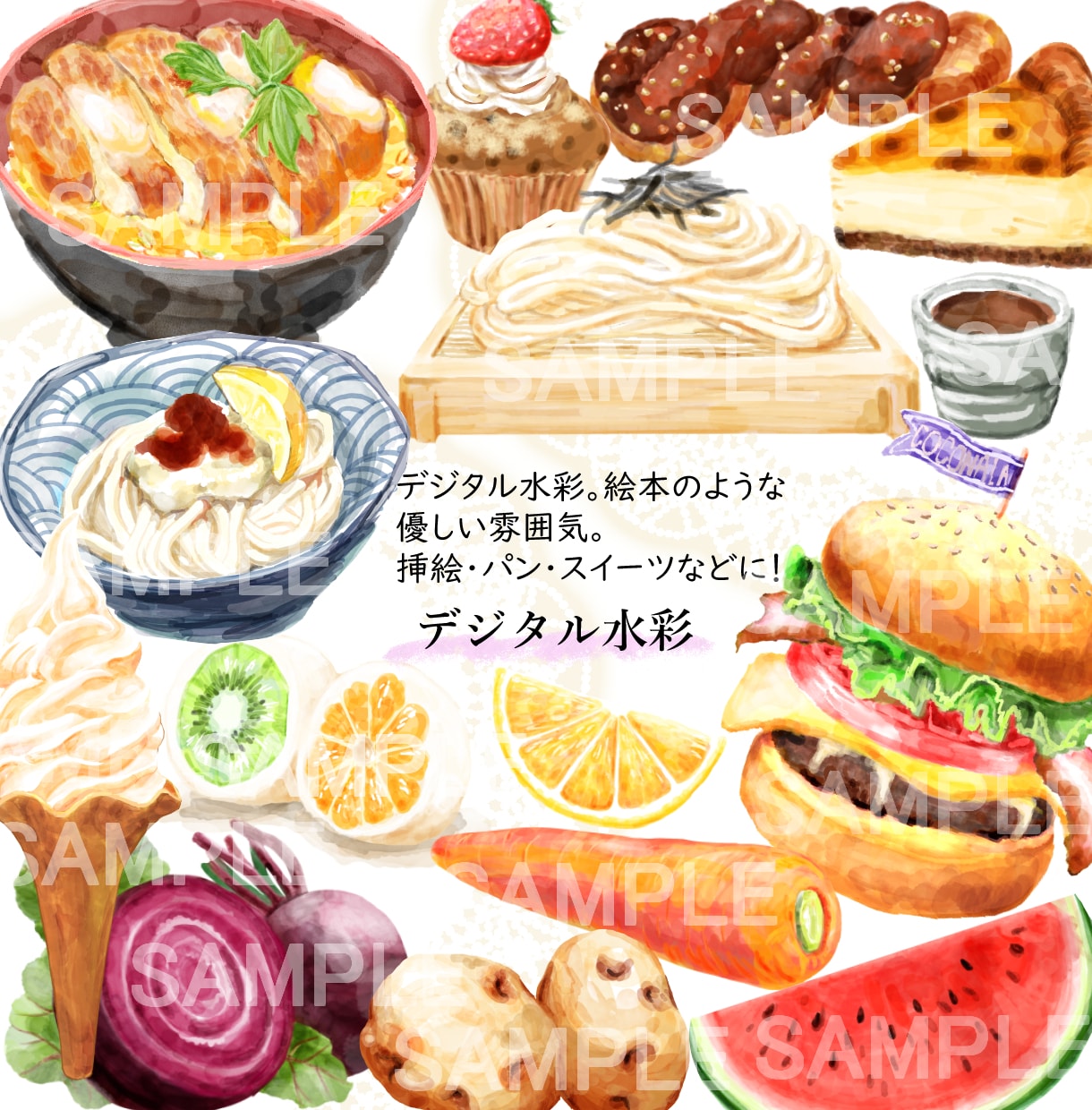 店内に飾るお勧め料理のPOPを作成します お店の推し商品をイラストで！！ イメージ5