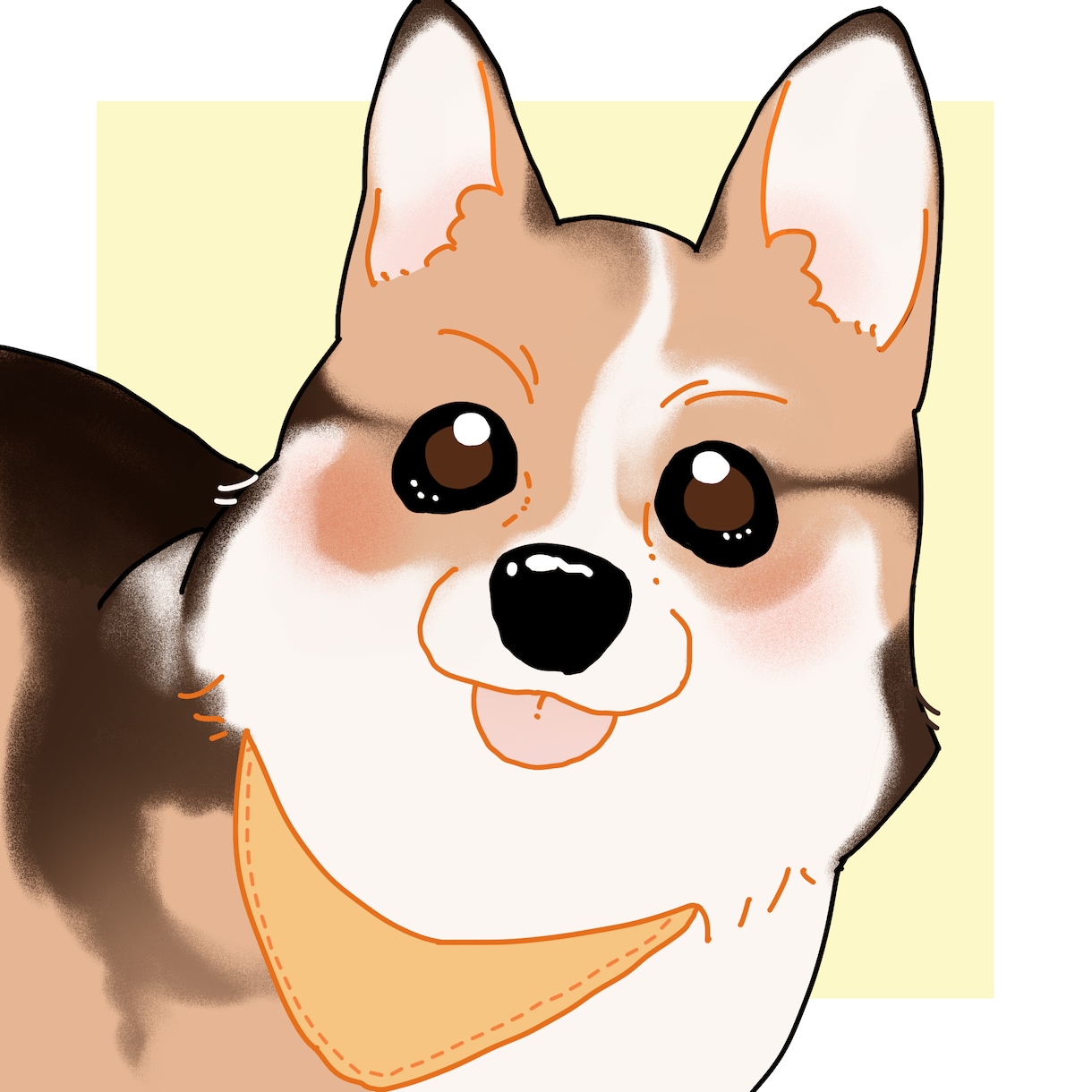 ポップなのに似てる！ペットのイラストお描きします あなたのペットのお写真を参考にイラストをお描きします！ イメージ1