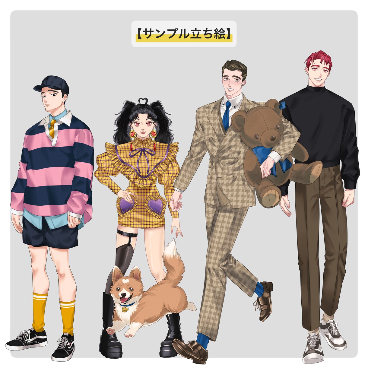 TRPGの立ち絵・キャラデザ描きます TRPGの立ち絵やディスプレイなど受付けてます。 イメージ5