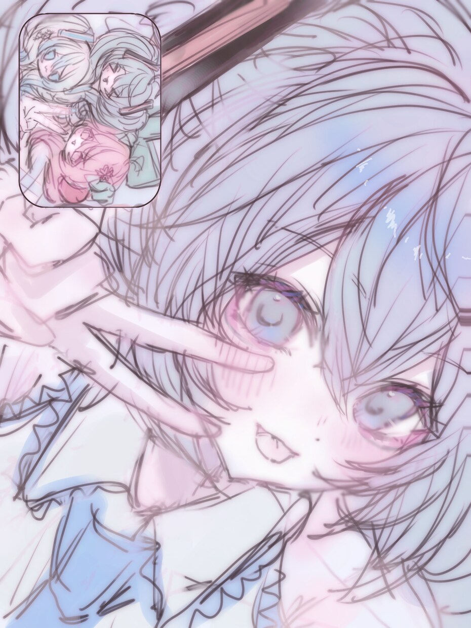 ふわふわゆるっとした雰囲気のイラスト描きます 淡く甘いゆるふわなタッチでお描きします♩ イメージ5