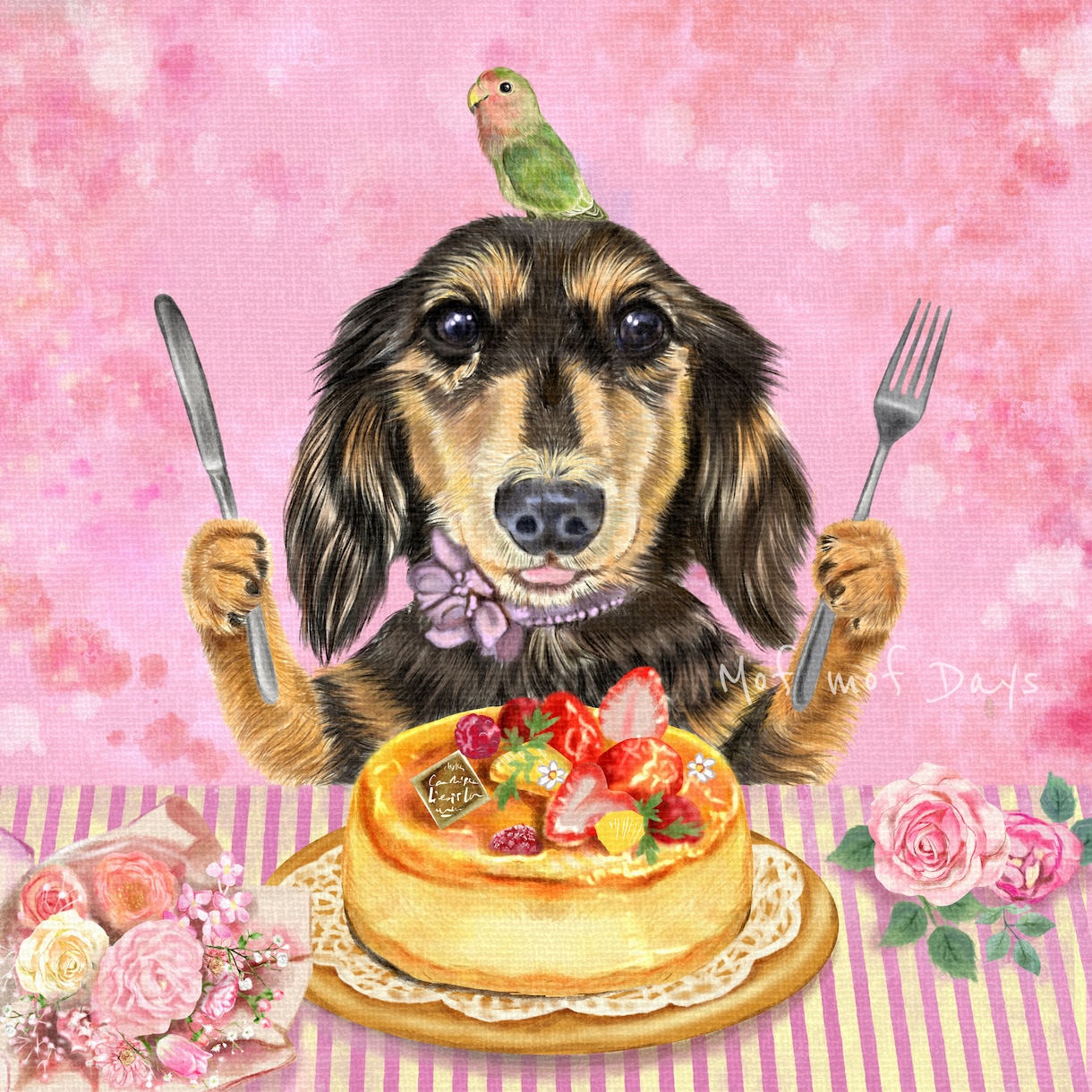 現役デザイナーがペットのイラスト描きます おしゃれでグッズ作成にも使えるイラストを描きます イメージ7