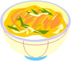 カツ丼イラストの素材（office系）を提供します。 イメージ1
