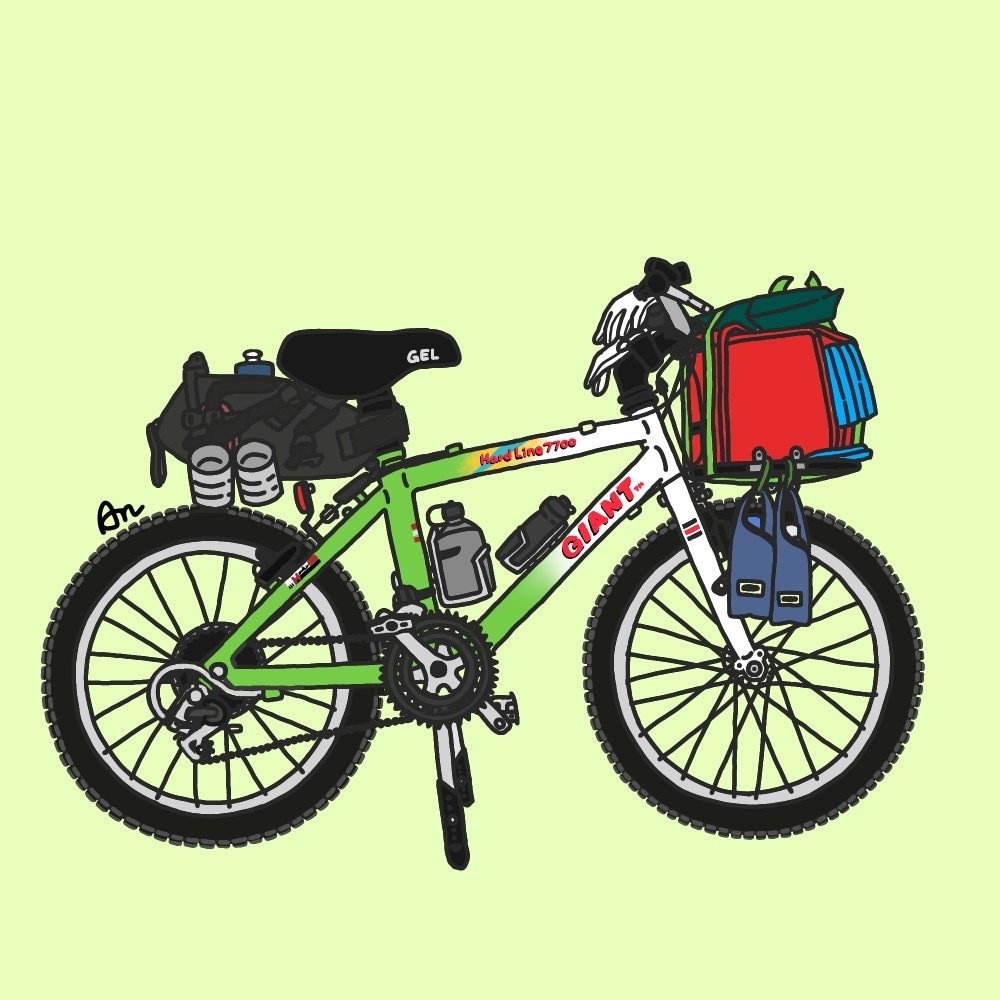 ロードバイク・マウンテンバイクのイラストを描きます グッズ作りやSNS等のアイコンにおすすめです。 イメージ1