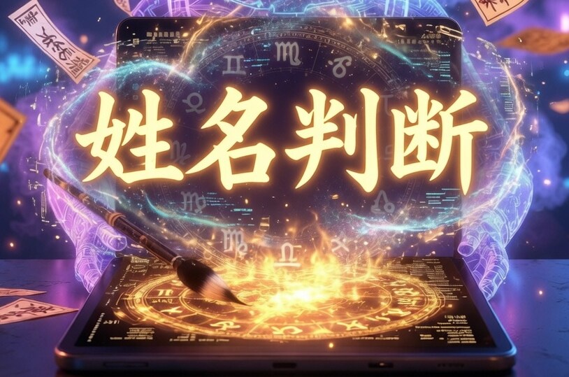 AIで姓名判断をします 指定のお名前の画数などから運勢を判断 イメージ1