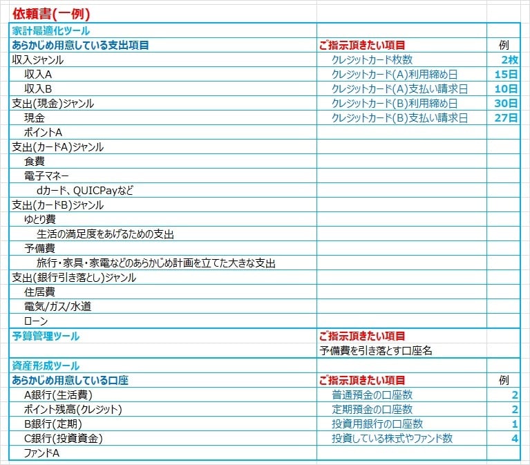 一歩先行く、完全オリジナル家計簿を提供します 家計を改善して、お金の不安や心配を減らしませんか？ イメージ6