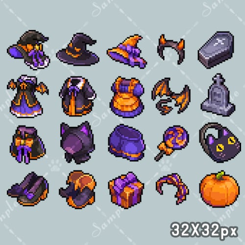 32X32pxドットアイコン製作します ゲームや動画、SNSのアイコン等にどうぞ イメージ4
