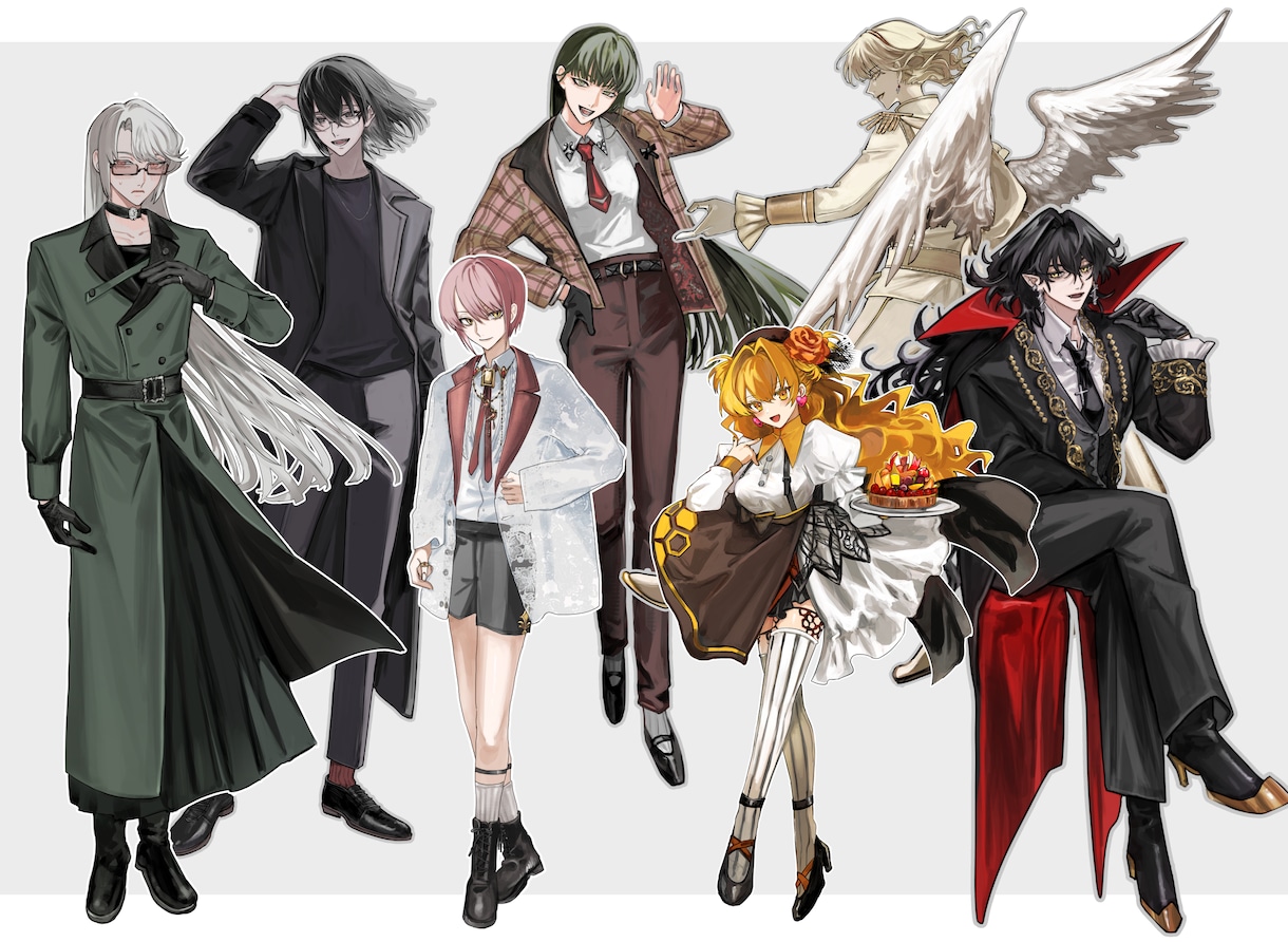 TRPG等の立ち絵イラストを制作します ★最短納品1週間★アイコン〜全身★ポーズ指定無料★リピ特典有 イメージ4