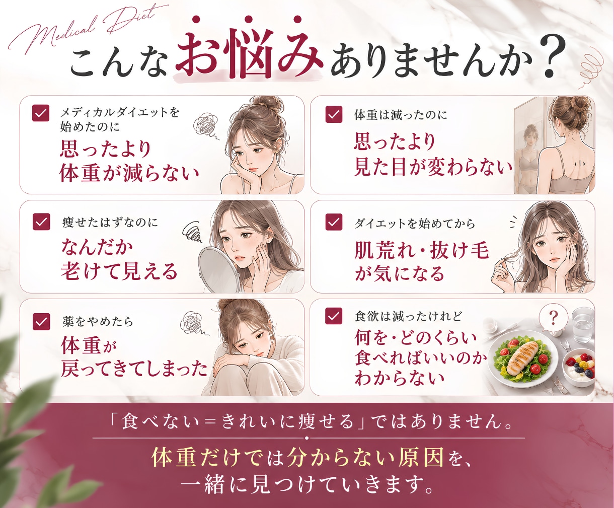 メディカルダイエット中・卒業後のお悩み支えます 糖尿病内科勤務の看護師が個別レクチャー＆伴走 イメージ3