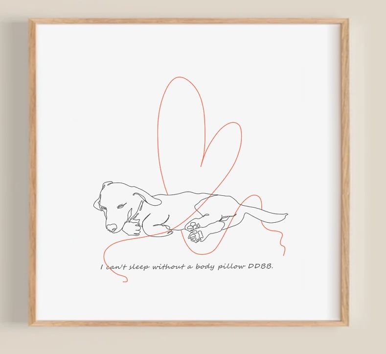 ペットのお写真をお洒落な線画アートに変身させます 経験豊富デザイナーのミニマリストアートをお得な価格でお試し！ イメージ1