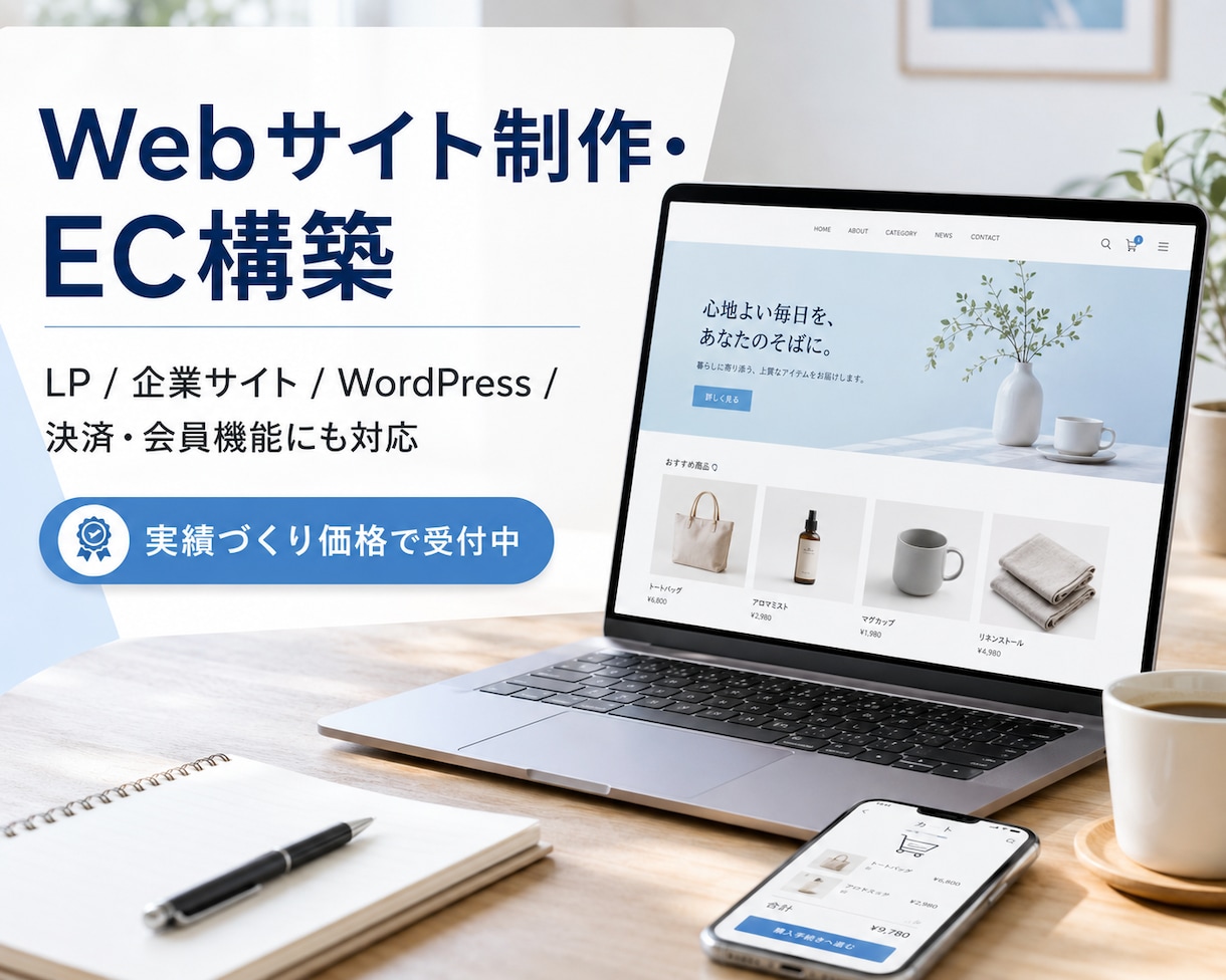 本業エンジニアが貴方の為にWebサイトを制作します LP、企業サイト、個人様サイトまで対応 イメージ1