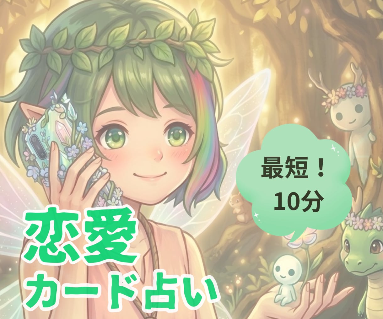 気になる恋愛のこと！最短10分でスッキリ占います 気になる本音を深掘り！タロットと心理セラピーカードで占います イメージ1