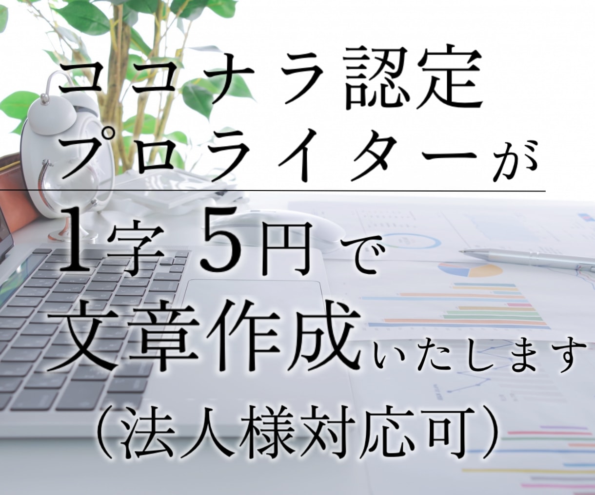 SEO重視！心を込めて2000字お書きいたします ココナラ実績「2000万円」超えの認定プロが響く文章を作成！ イメージ1