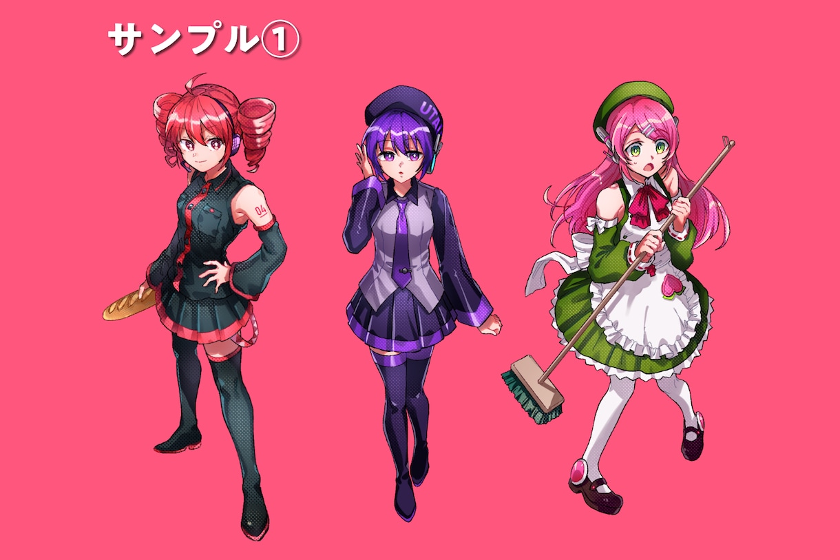 立ち絵制作します Vtuber、アクスタ、実況、TRPG等に！ イメージ4